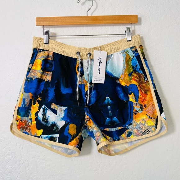 Maamgic NWT Vintage Style Swim Trunks Small - Picture 1 of 7